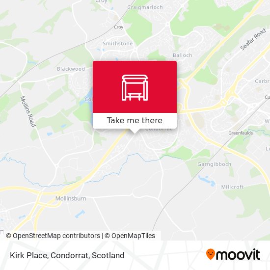 Kirk Place, Condorrat map