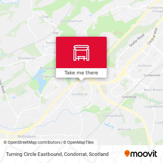 Turning Circle Eastbound, Condorrat map