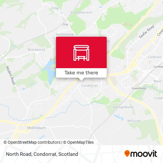 North Road, Condorrat map