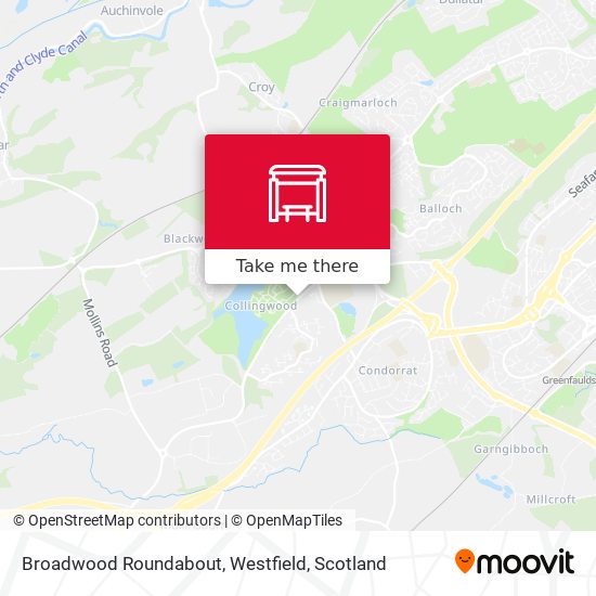 Broadwood Roundabout, Westfield map