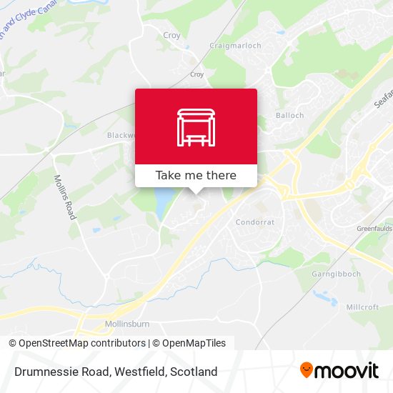 Drumnessie Road, Westfield map