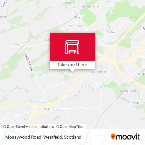 Mossywood Road, Westfield map