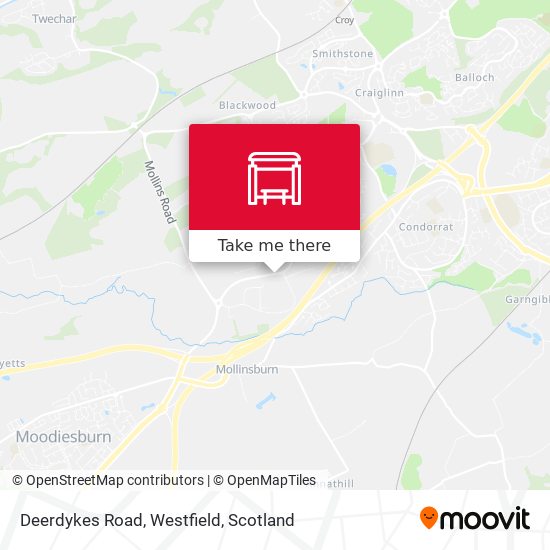 Deerdykes Road, Westfield map