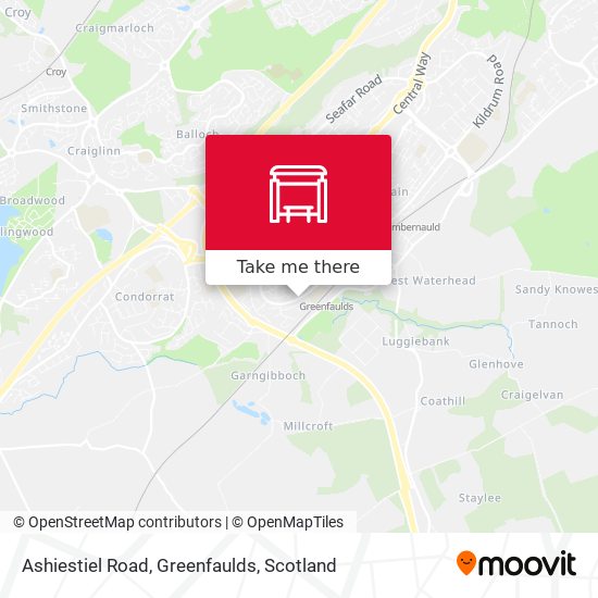 Ashiestiel Road, Greenfaulds map