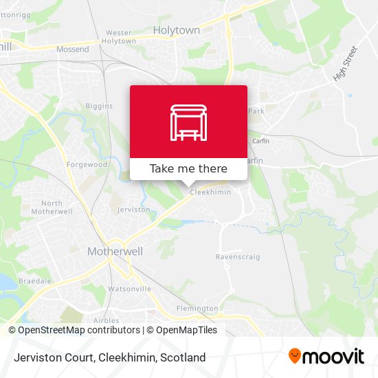 Jerviston Court, Cleekhimin map