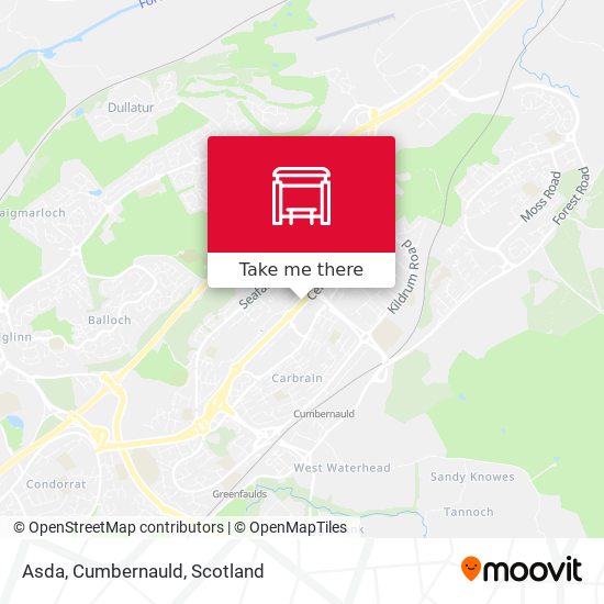 Asda, Cumbernauld map