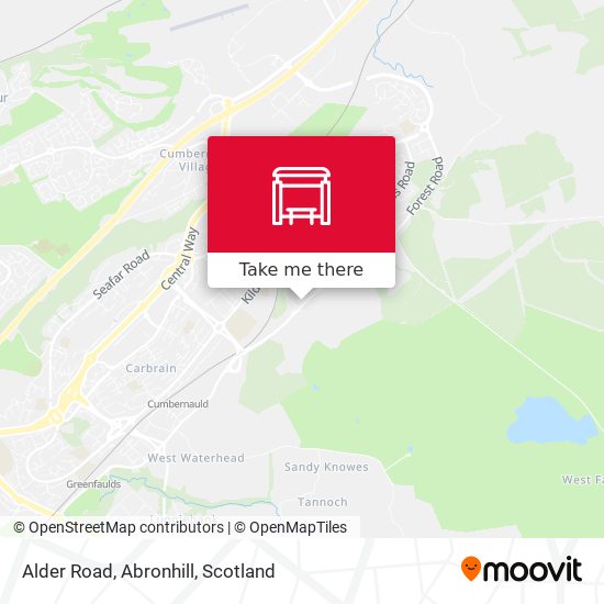 Alder Road, Abronhill map