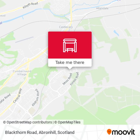 Blackthorn Road, Abronhill map