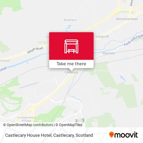 Castlecary House Hotel, Castlecary map