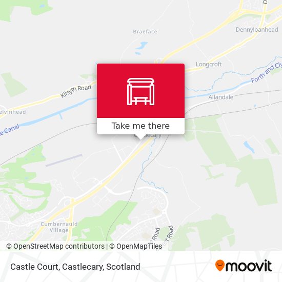 Castle Court, Castlecary map