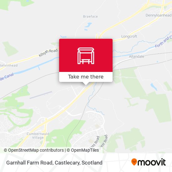 Garnhall Farm Road, Castlecary map
