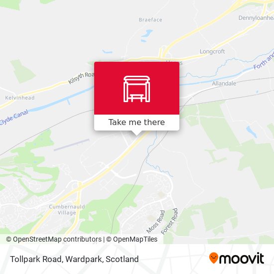 Tollpark Road, Wardpark map