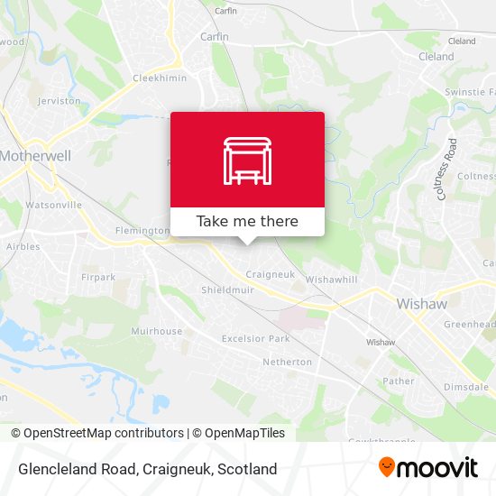 Glencleland Road, Craigneuk map