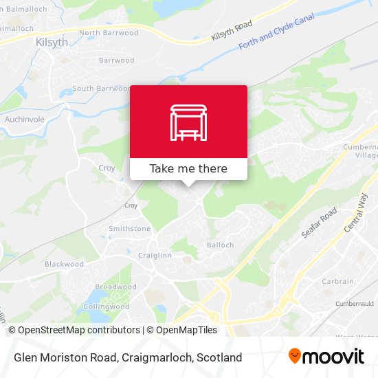 Glen Moriston Road, Craigmarloch map