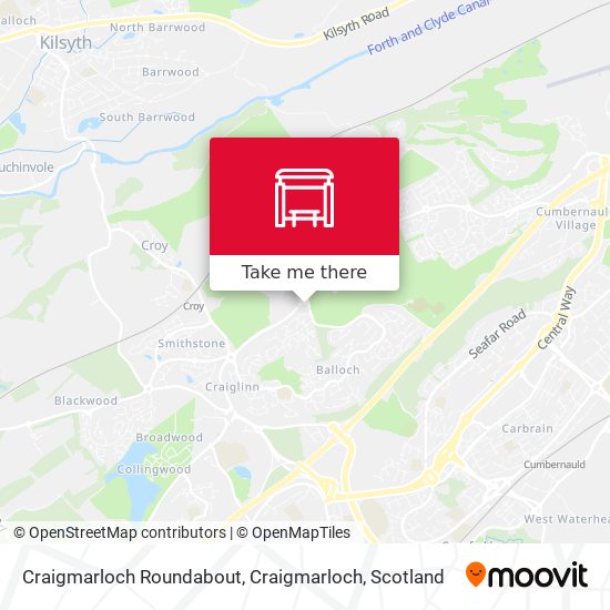 Craigmarloch Roundabout, Craigmarloch map