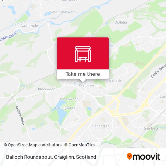 Balloch Roundabout, Craiglinn map