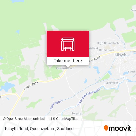 Kilsyth Road, Queenzieburn map