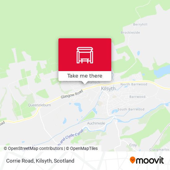 Corrie Road, Kilsyth map