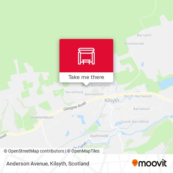 Anderson Avenue, Kilsyth map