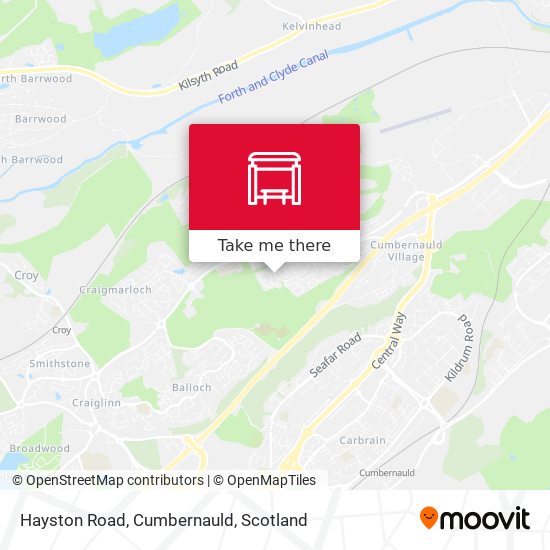 Hayston Road, Cumbernauld map