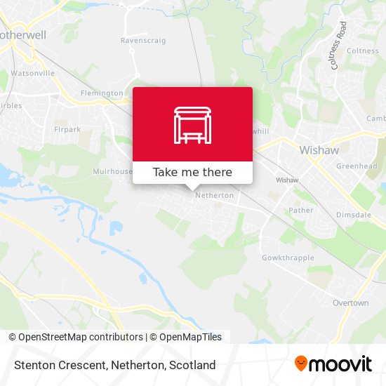 Stenton Crescent, Netherton map
