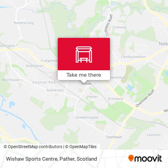 Wishaw Sports Centre, Pather map