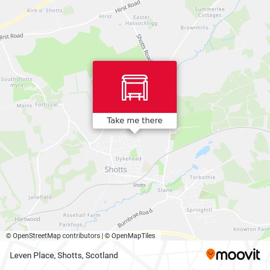 Leven Place, Shotts map