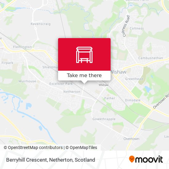Berryhill Crescent, Netherton map