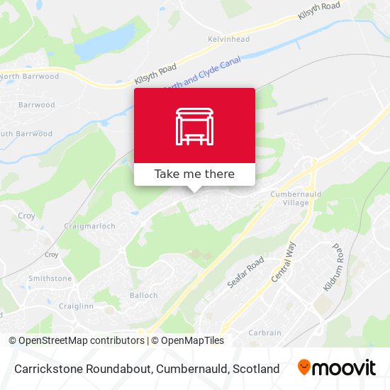 Carrickstone Roundabout, Cumbernauld map
