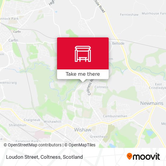 Loudon Street, Coltness map