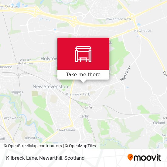 Kilbreck Lane, Newarthill map