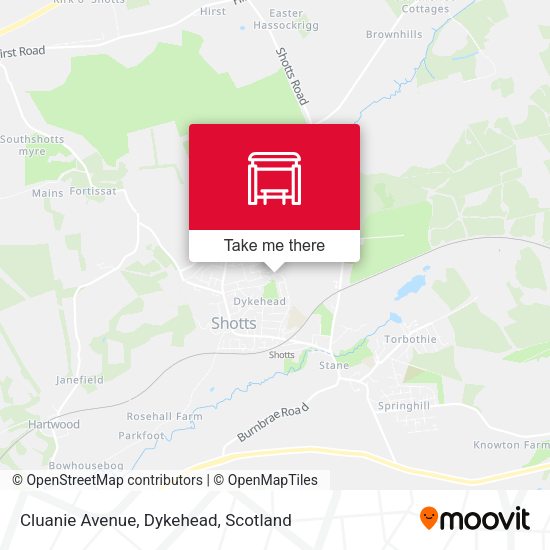 Cluanie Avenue, Dykehead map