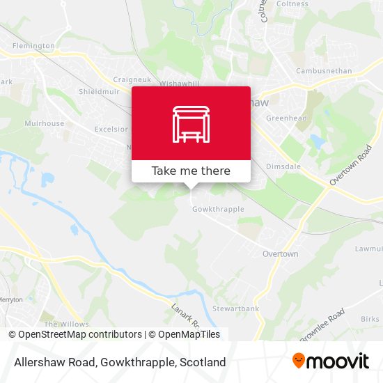 Allershaw Road, Gowkthrapple map