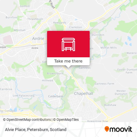 Alvie Place, Petersburn map