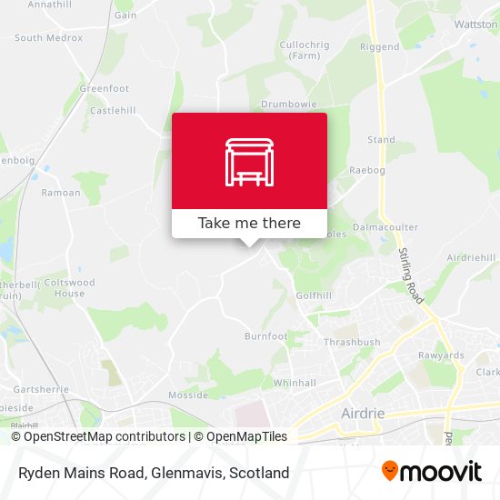 Ryden Mains Road, Glenmavis map