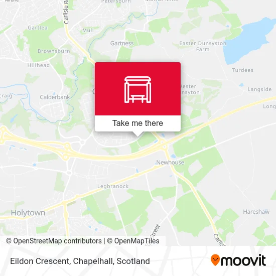 Eildon Crescent, Chapelhall map