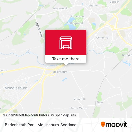 Badenheath Park, Mollinsburn map