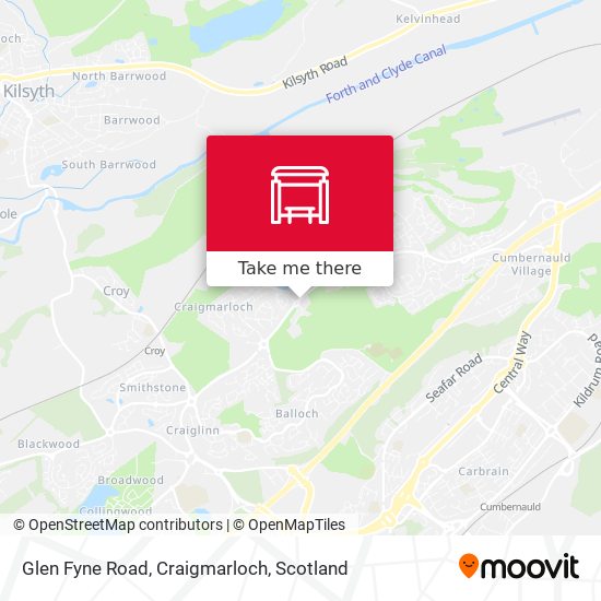 Glen Fyne Road, Craigmarloch map