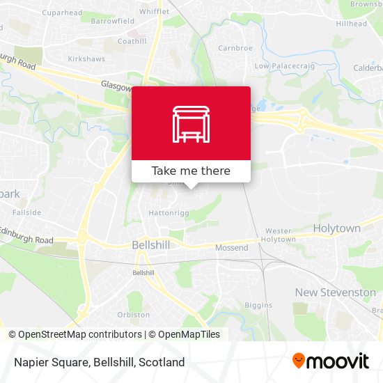 Napier Square, Bellshill map