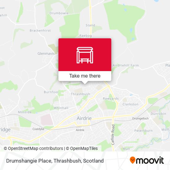 Drumshangie Place, Thrashbush map