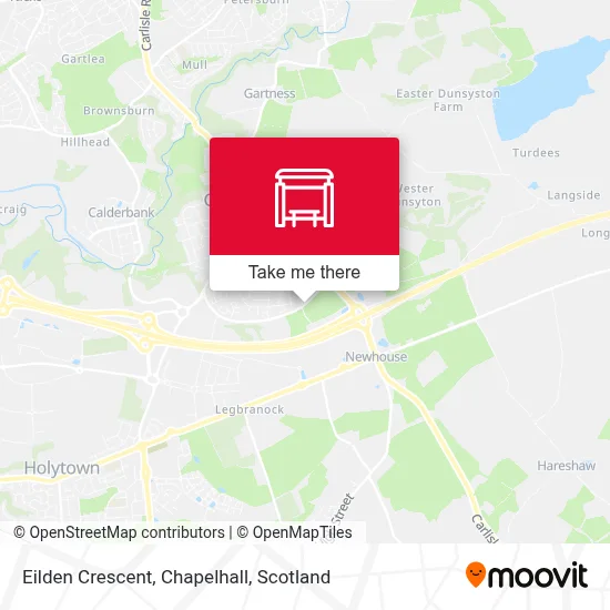 Eilden Crescent, Chapelhall map