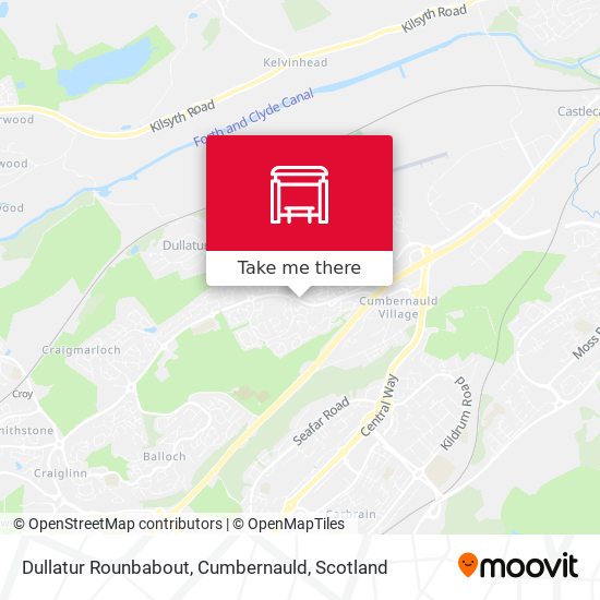 Dullatur Rounbabout, Cumbernauld map