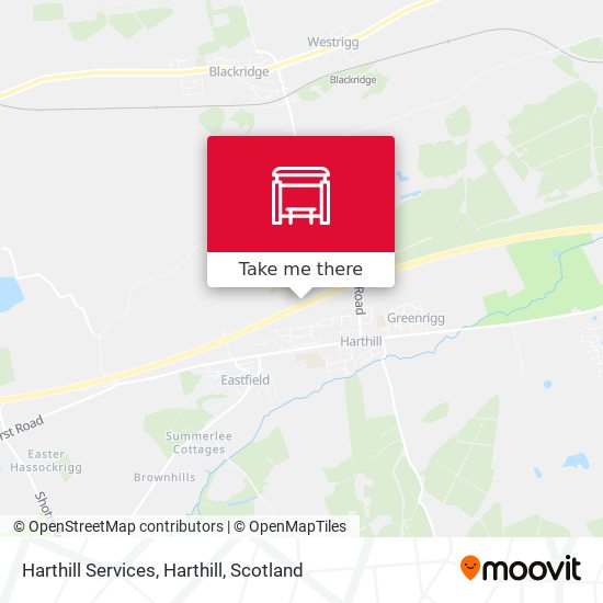 Harthill Services, Harthill map