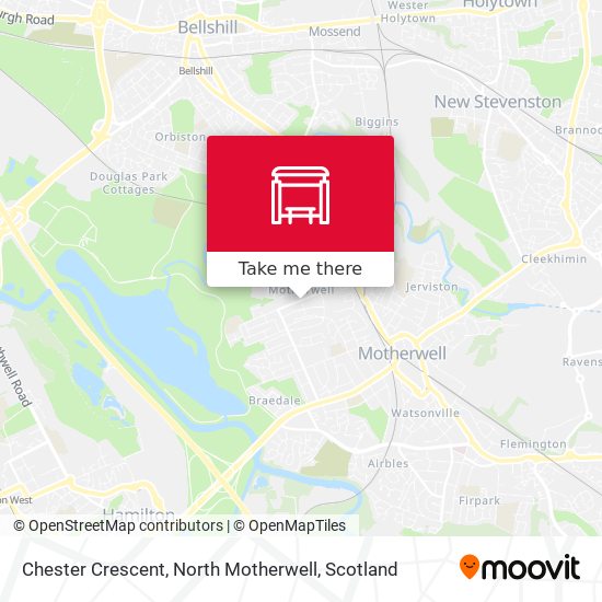 Chester Crescent, North Motherwell map