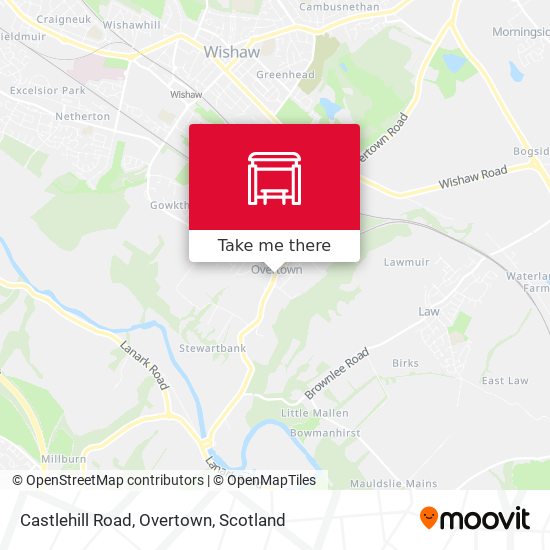 Castlehill Road, Overtown map