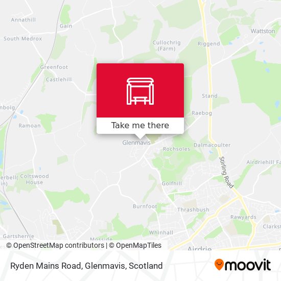 Ryden Mains Road, Glenmavis map