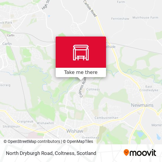North Dryburgh Road, Coltness map