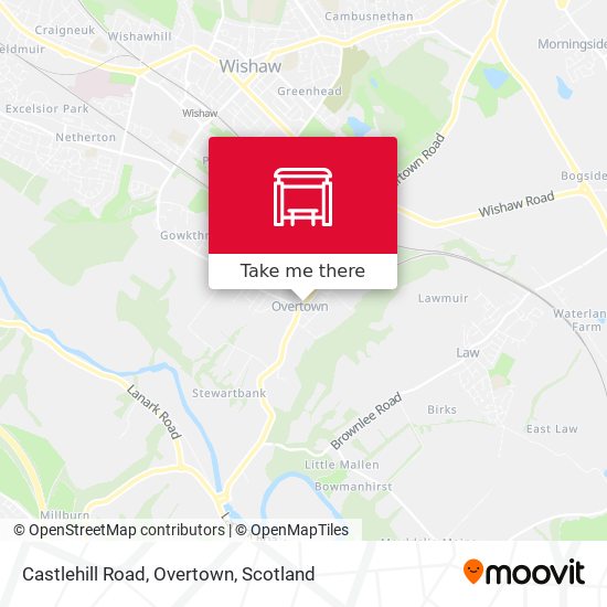 Castlehill Road, Overtown map