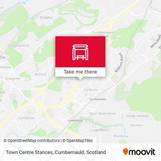 Town Centre Stances, Cumbernauld map