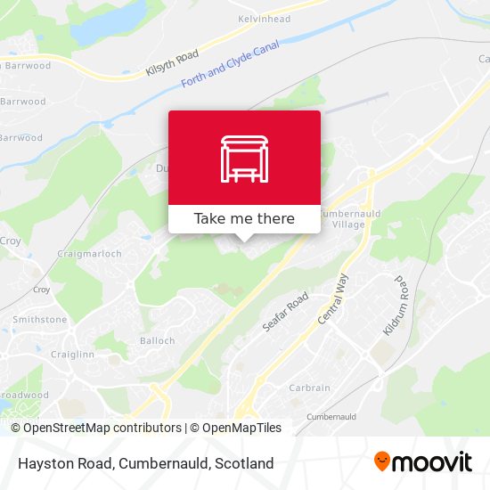 Hayston Road, Cumbernauld map